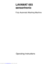 AEG LAVAMAT 693 sensortronic Operating Instructions Manual