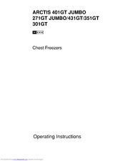 AEG Arctis 351GT Jumbo Operating Instructions Manual
