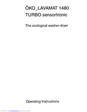 AEG OKO_LAVAMAT 1480 TURBO sensortronic Operating Instructions Manual