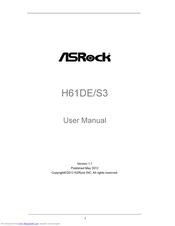 ASROCK H61DE User Manual