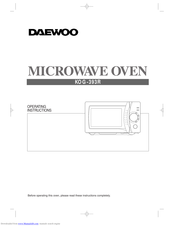 Daewoo KOG-393R Operating Instructions Manual