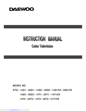 Daewoo DTQ-14Q1 Instruction Manual