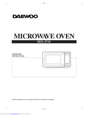 Daewoo KOG-372H Operating Instructions Manual