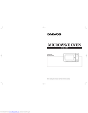 Daewoo KOG-371G Operating Instructions Manual