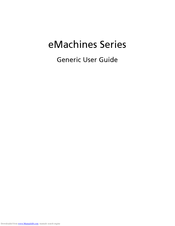 Acer eMachines Series User Manual