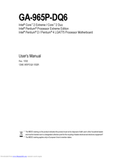 Gigabyte GA-965P-DQ6 User Manual