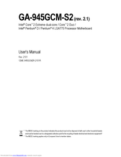 Gigabyte GA-945GCM-S2 User Manual