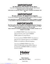 Haier ESD210 User Manual