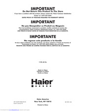 Haier LW-120 User Manual