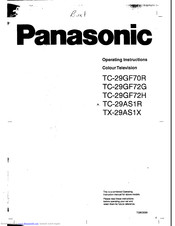 Panasonic TC-29GF70R Operating Instructions Manual