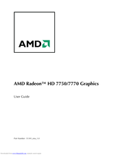 AMD Radeon HD 7770 Graphics User Manual