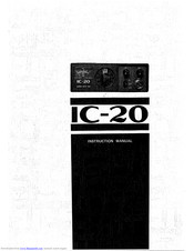 Icom IC-20 Instruction Manual