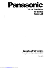 Panasonic TC-59R62 Operating Instructions Manual