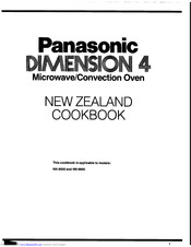 Panasonic DIMENTION 4 NN-8550 Cookbook