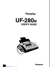 Panasonic Panafax UF-127M User Manual