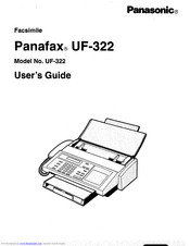 Panasonic Panafax UF-322 User Manual