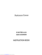 Parkinson Cowan CAPELLA Instruction Book