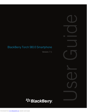 BlackBerry Torch 9810 User Manual
