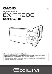 Casio EXILIM EX-TR200 User Manual