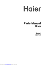 Haier HDY5-1 Parts Manual