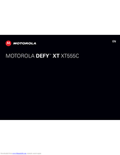Motorola DEFY XT XT555C User Manual