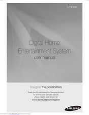 Samsung HT-E330 User Manual
