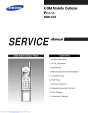 Samsung SGH 600 Service Manual