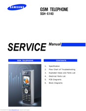 Samsung SGH-X140 Service Manual