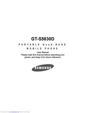 Samsung GT-S5830D User Manual