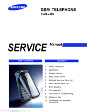 Samsung SGH-J400 Service Manual