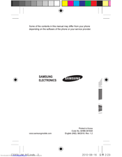 Samsung GT-C3303 User Manual