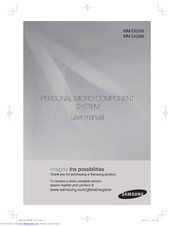 Samsung MM-DG35I User Manual