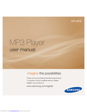 Samsung YP-CP3 User Manual