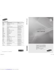 Samsung LE22C350 User Manual