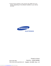 Samsung SGH-C207L User Manual