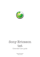 Sony Ericsson txt Extended User Manual