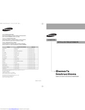 Samsung LN46N71B Owner's Instructions Manual