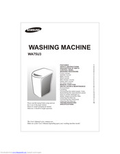Samsung WA75U3 User Manual