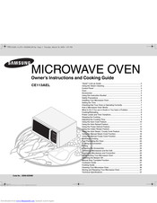Samsung CE113AEL Owner's Instructions And Cooking Manual