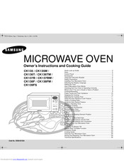 Samsung CK136T Owner's Instructions And Cooking Manual