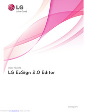 LG EzSign 2.0 Editor User Manual