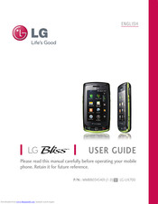LG Bliss User Manual