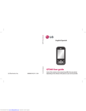 LG GT360 User Manual