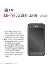 LG LG-P970G User Manual