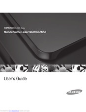 Samsung SCX-4500 Series User Manual