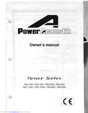 Power Acoustik Power PA2-1200 Owner's Manual