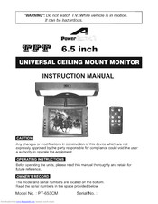 Power Acoustik PT-653CM Instruction Manual