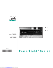QSC PowerLight PL-4.0 User Manual