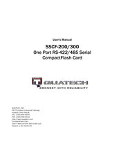 Quatech SSCF-200 User Manual
