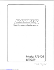 RICCAR 734DE Instruction Manual